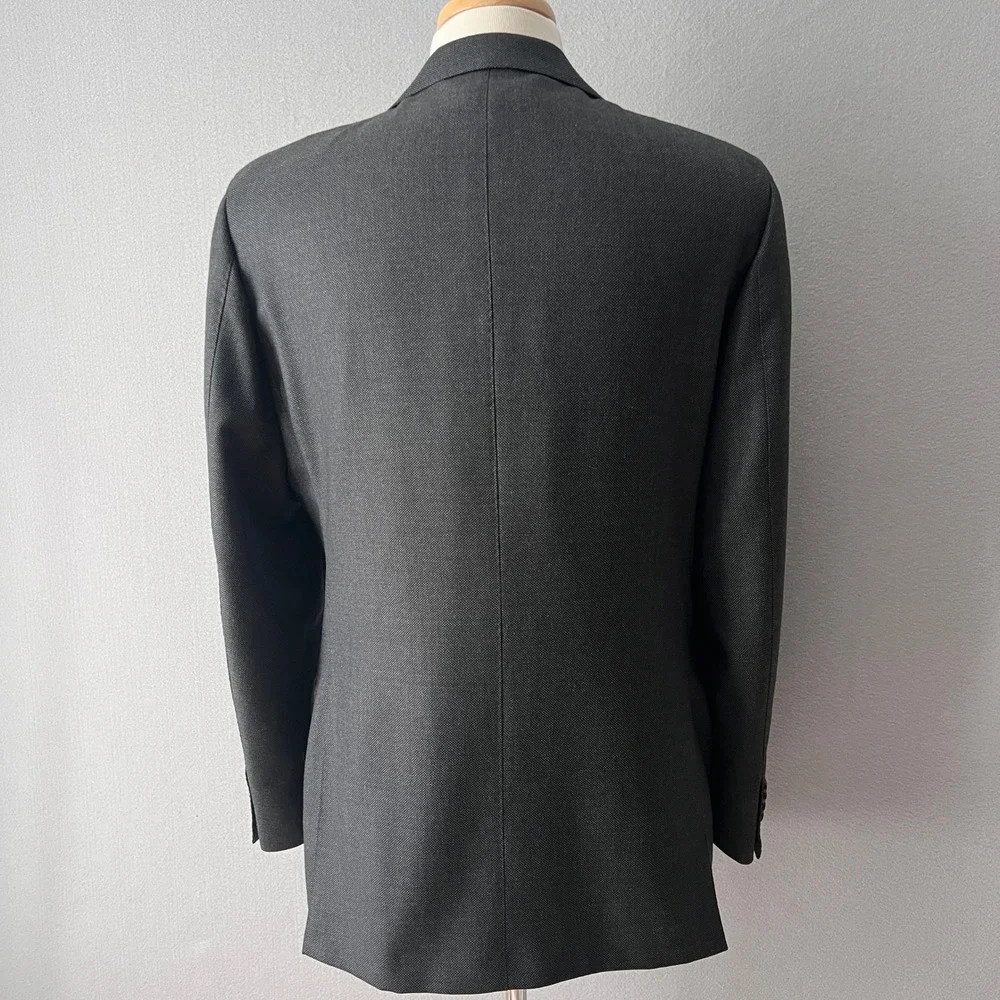 Suitsupply Suit Coat Blazer Mens 40R Charcoal Grey Wool Vitale Barberis Canonico